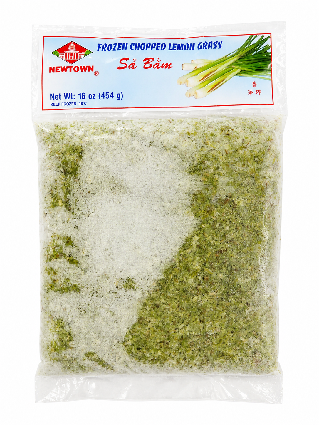 Frozen Chopped Lemon Grass — 16 oz