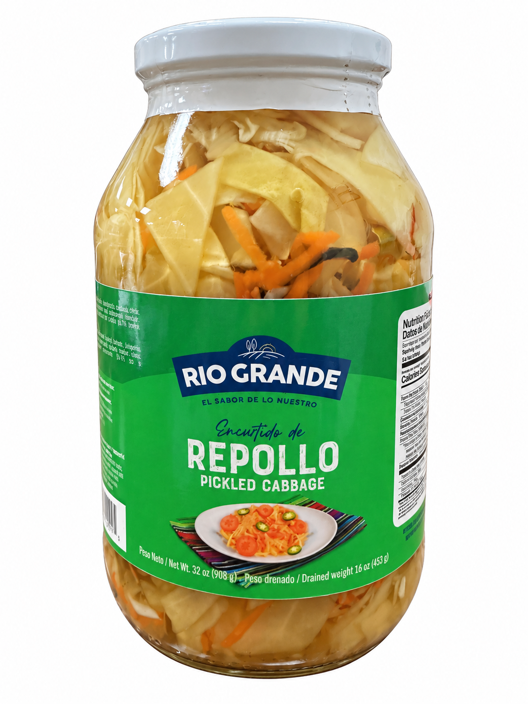 Rio Grande Repollo Pickled Cabbage — 32oz