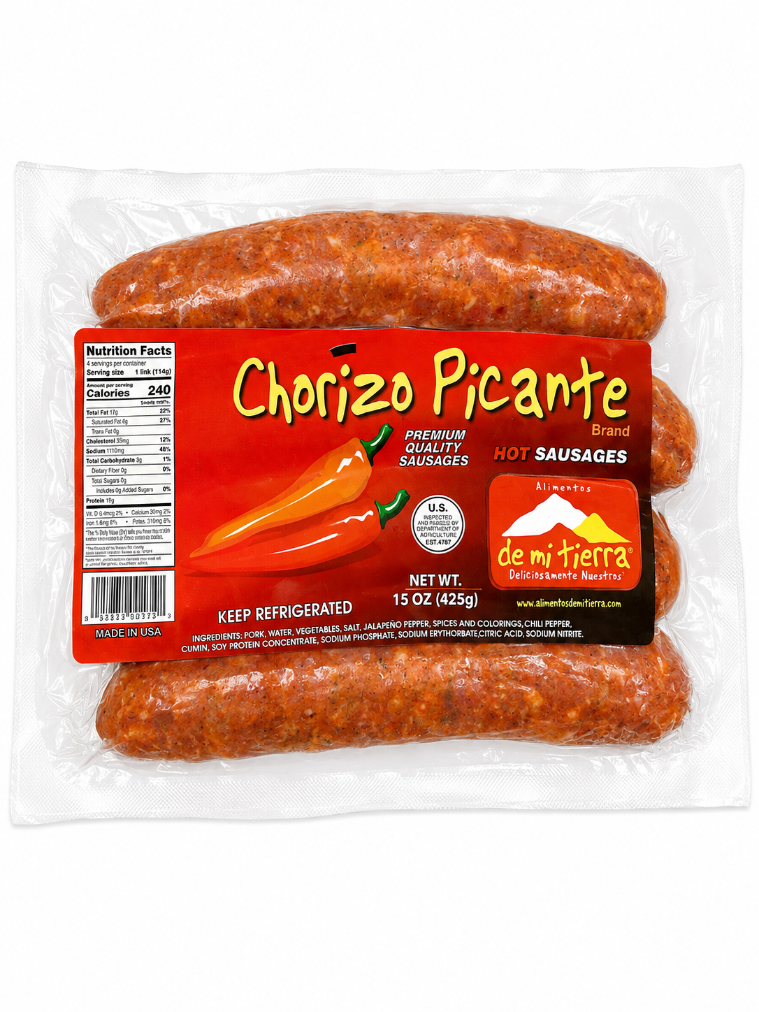 Premium Chorizo Sausage — 1 lb