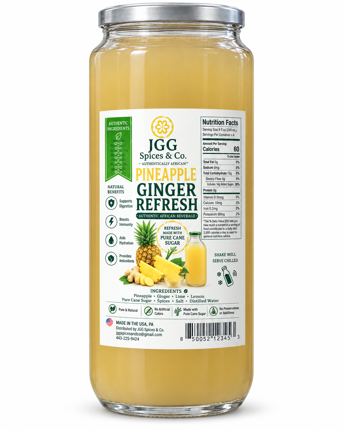 JGG Pineapple Ginger Drink