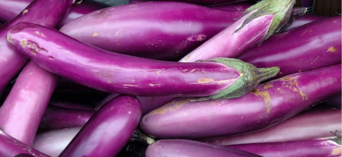 Fresh Chinese Eggplant — Per lb