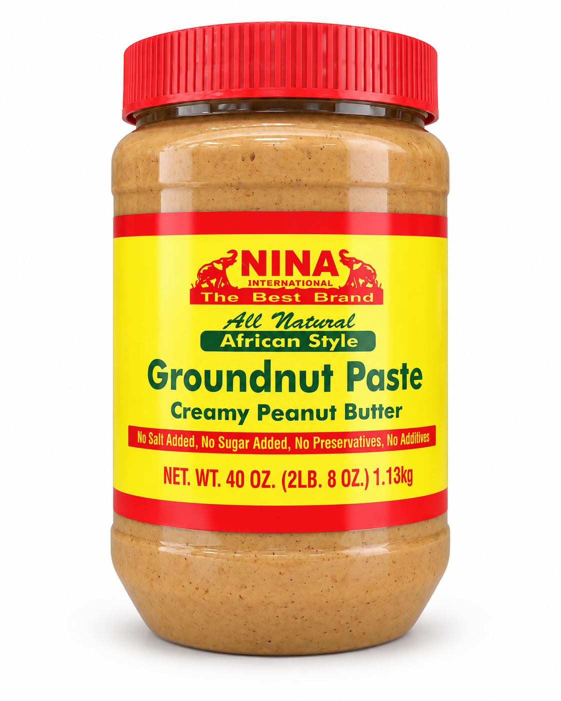 Nina Groundnut Paste (Peanut Butter) — 2 lb