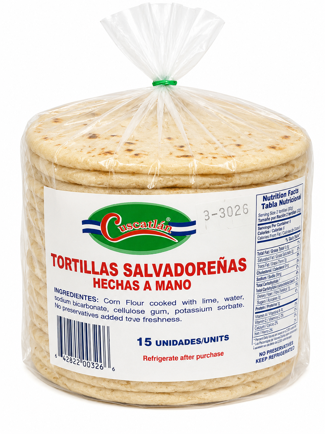 Cuscatlan Tortillas Hechas a Mano — 2.5 lb