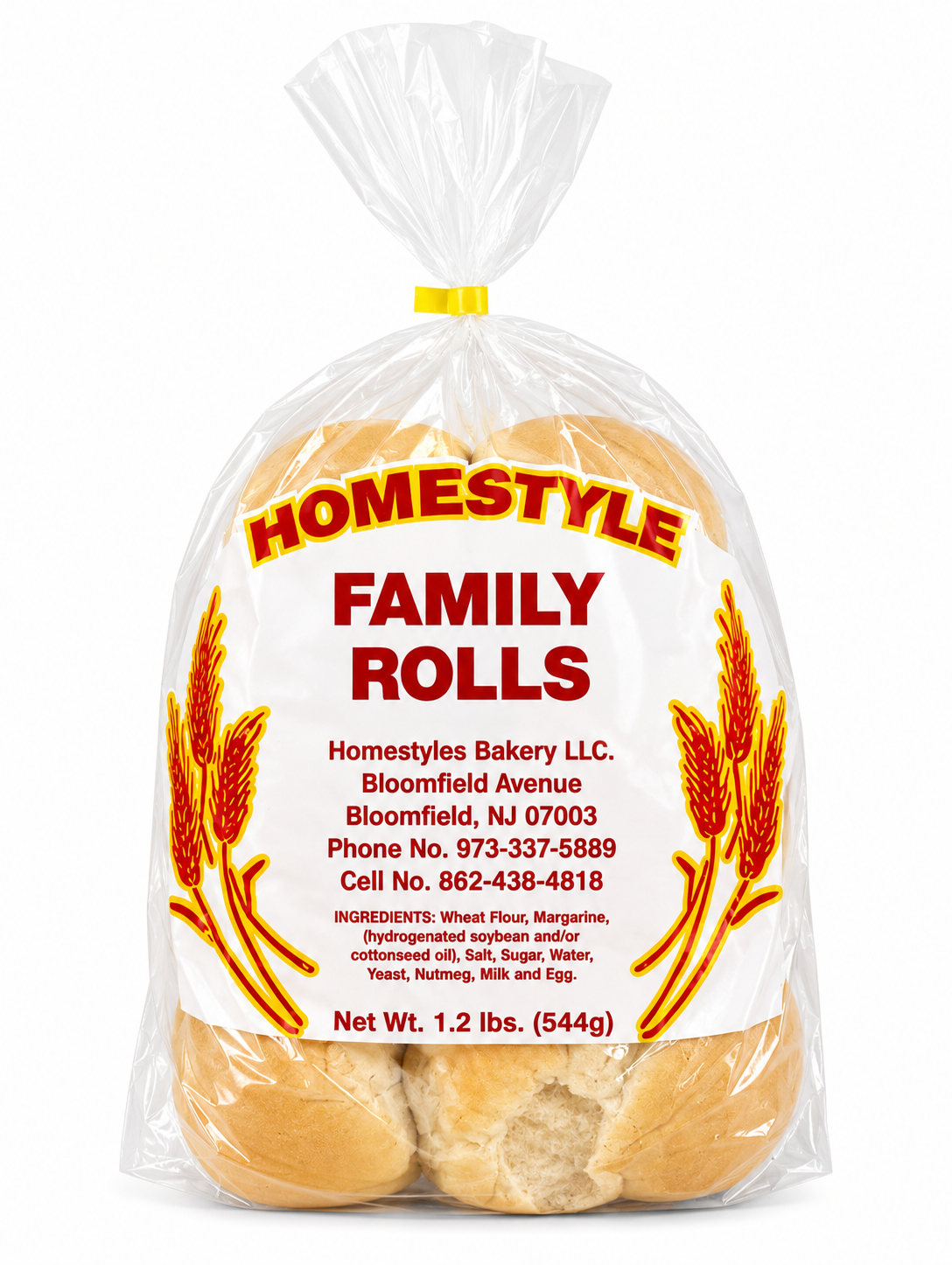 Homestyle Family Rolls — 544g
