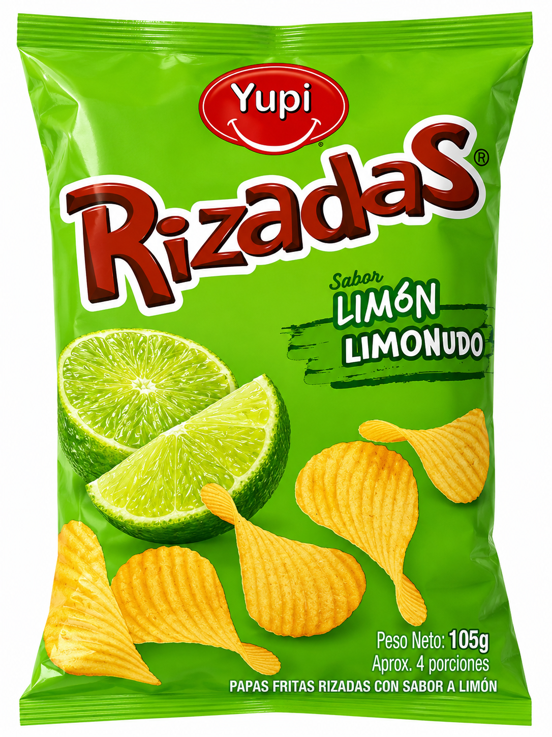 Yupi Rizadas Sabor Limon — 105g