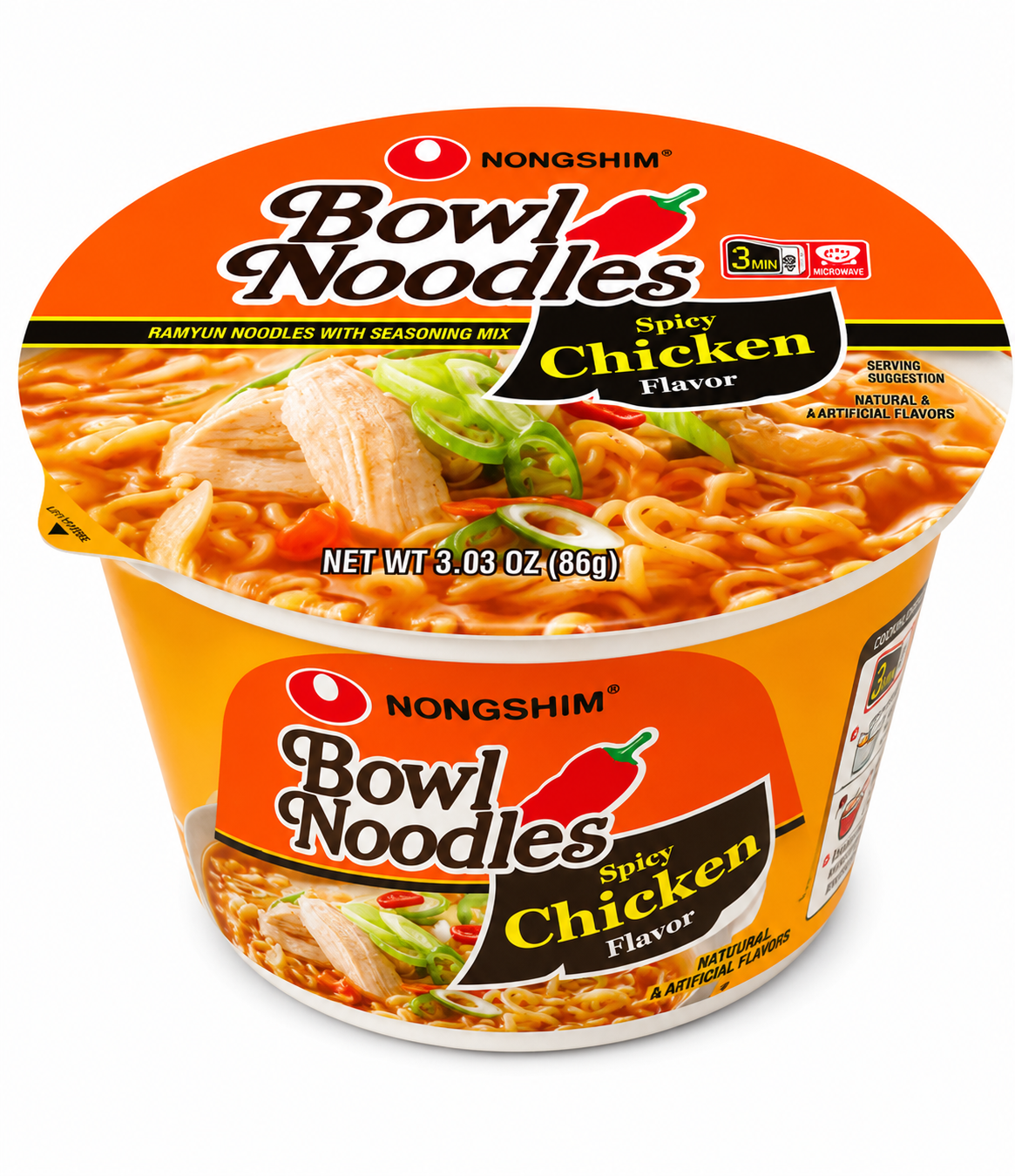 Nongshim Bowl Noddles Beef — 86g