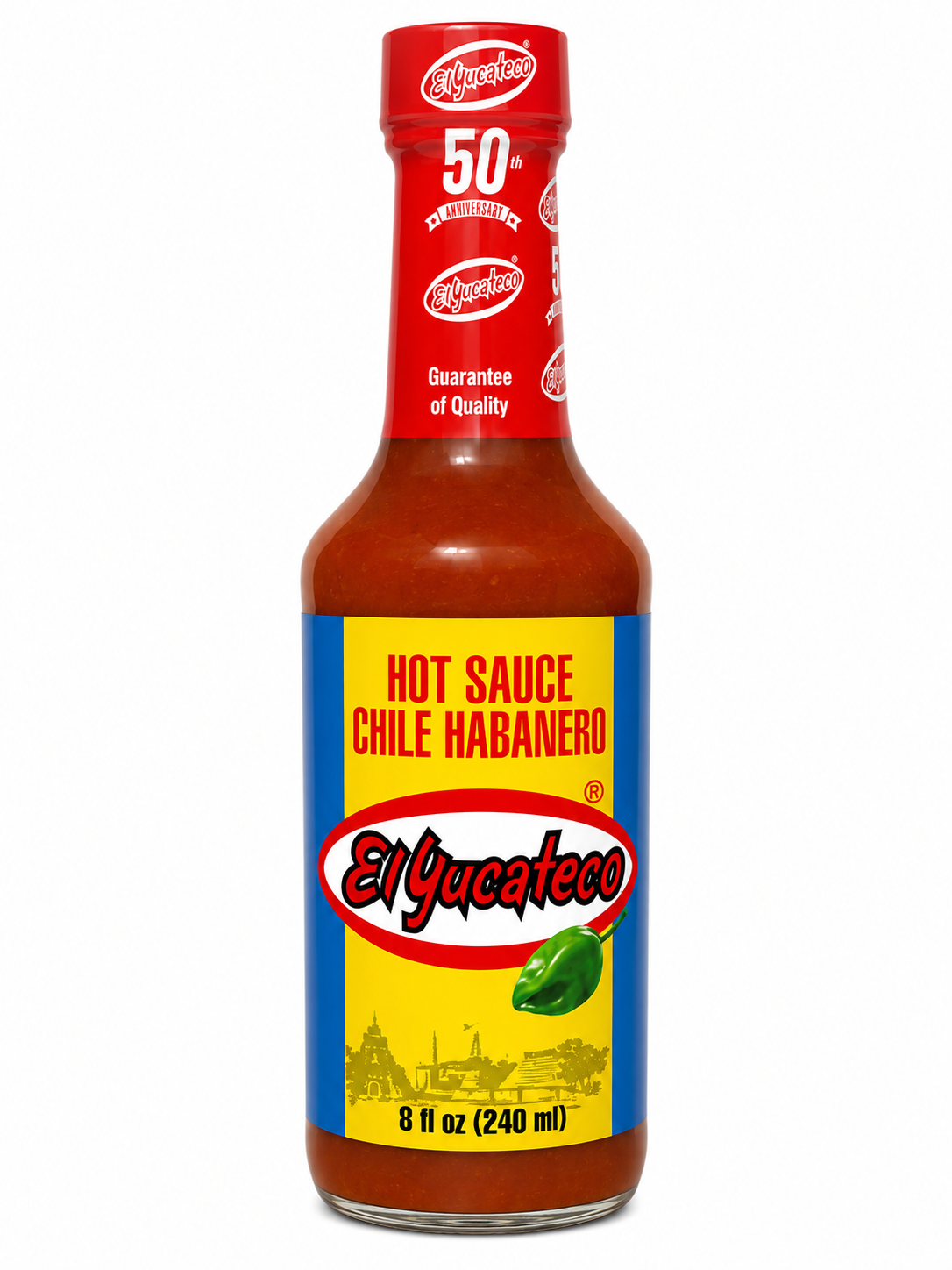 El Yucateco Salsa Roja (Red Habanero Hot Sauce) — 8 oz