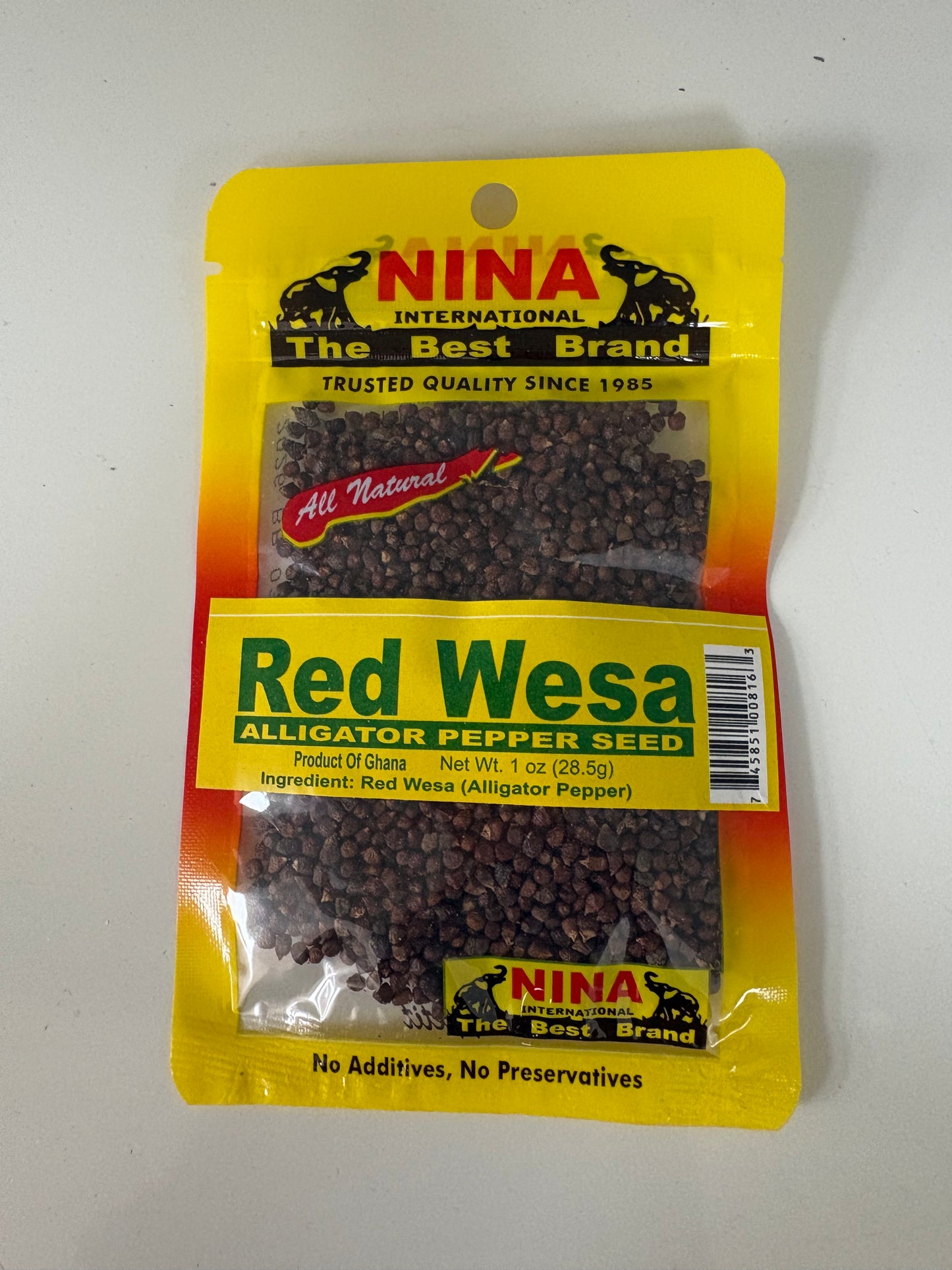 Nina-Red Wesa, Alligator Pepper Seed
