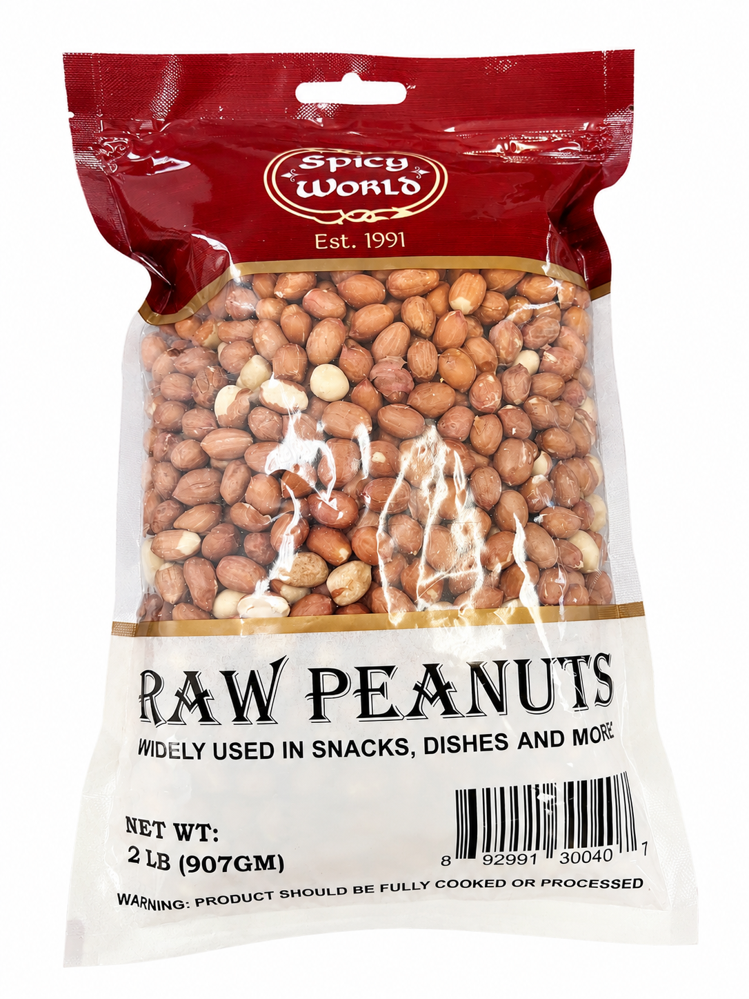 Spicy World Raw Peanuts — 2 lb