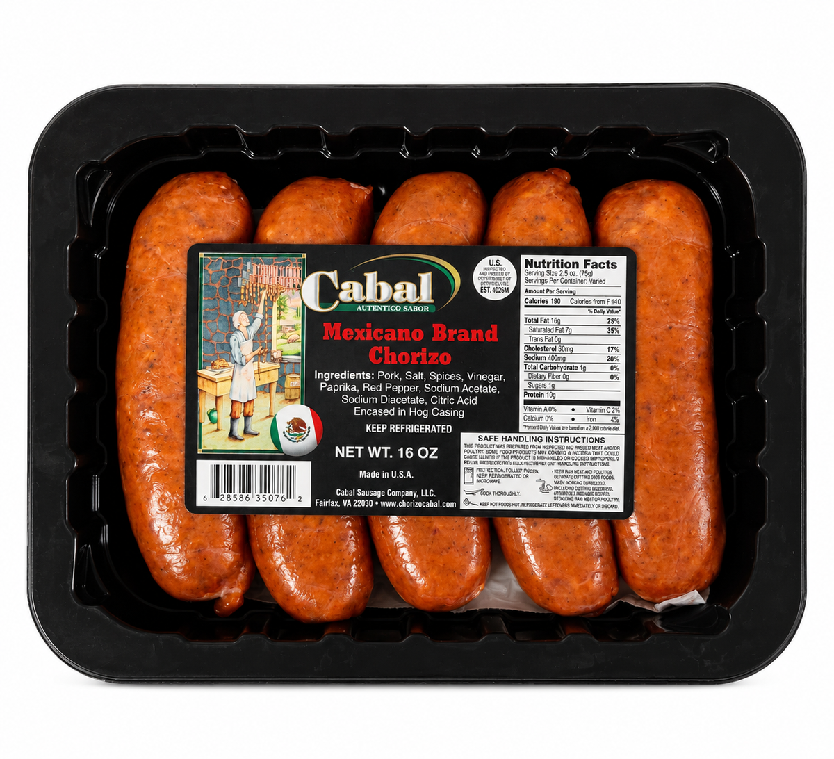 Cabal Spicy Mexican Chorizo — 16oz