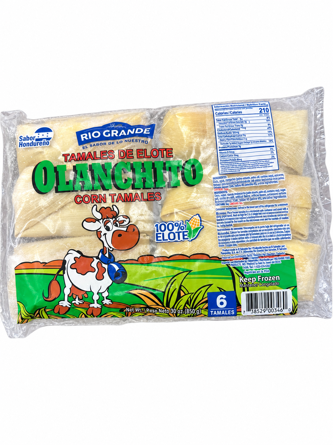 Rio Grande Tamales Olanchito Corn Tamales — 30 oz
