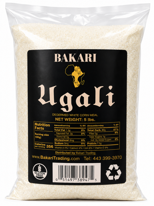 Bakari Ugali Degermed White Corn — 5 lb