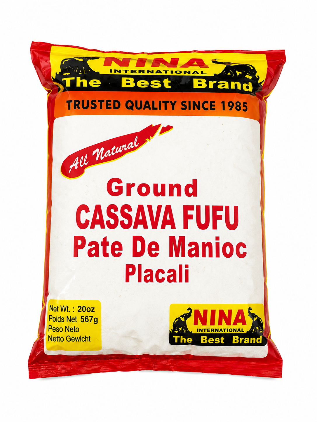 Frozen Cassava Dough (Placali / Fufu)
