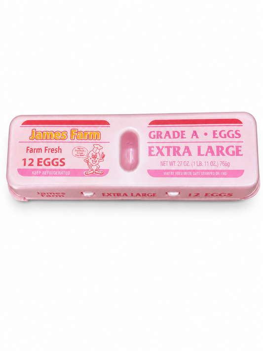 James Farm Grade A Extra Large  Eggs — 27oz