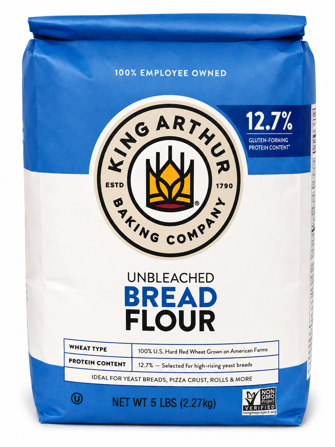 King Arthur Unbleached Bread flour — 5 lbs