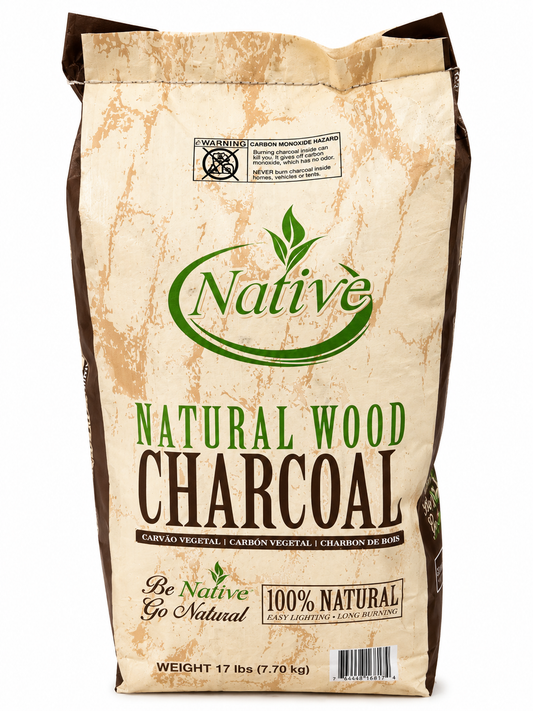 Native Natural Wood Charcoal — 17 lb