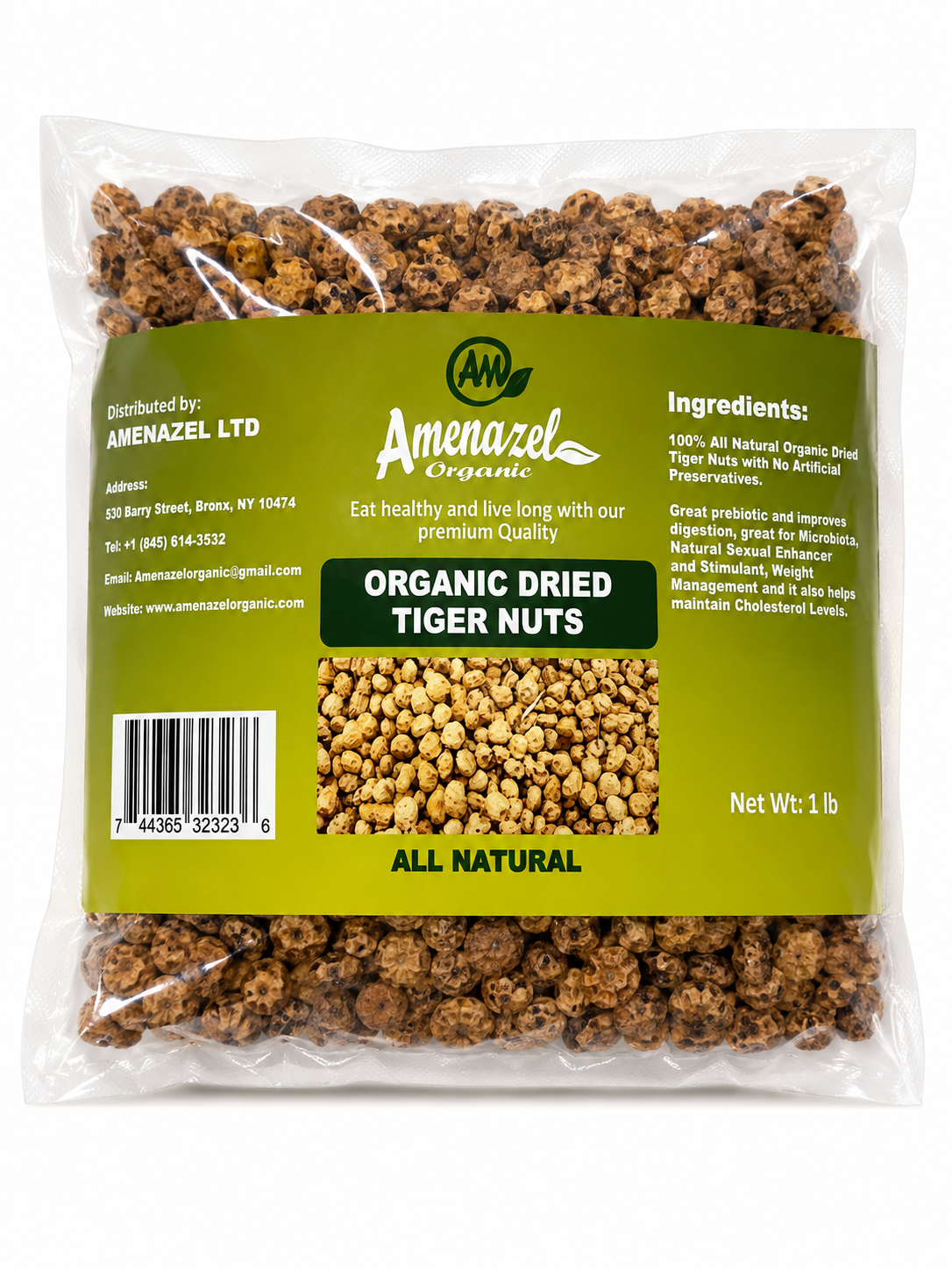 Amenazel Tiger nuts — 1 lb