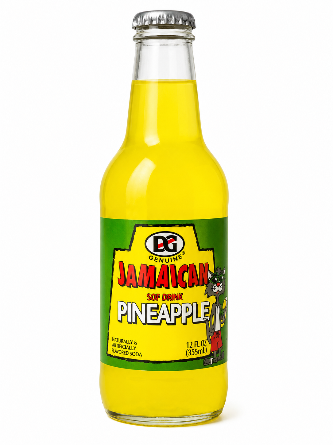 D&G Jamaican Pineapple Soft Drink — 355 ml