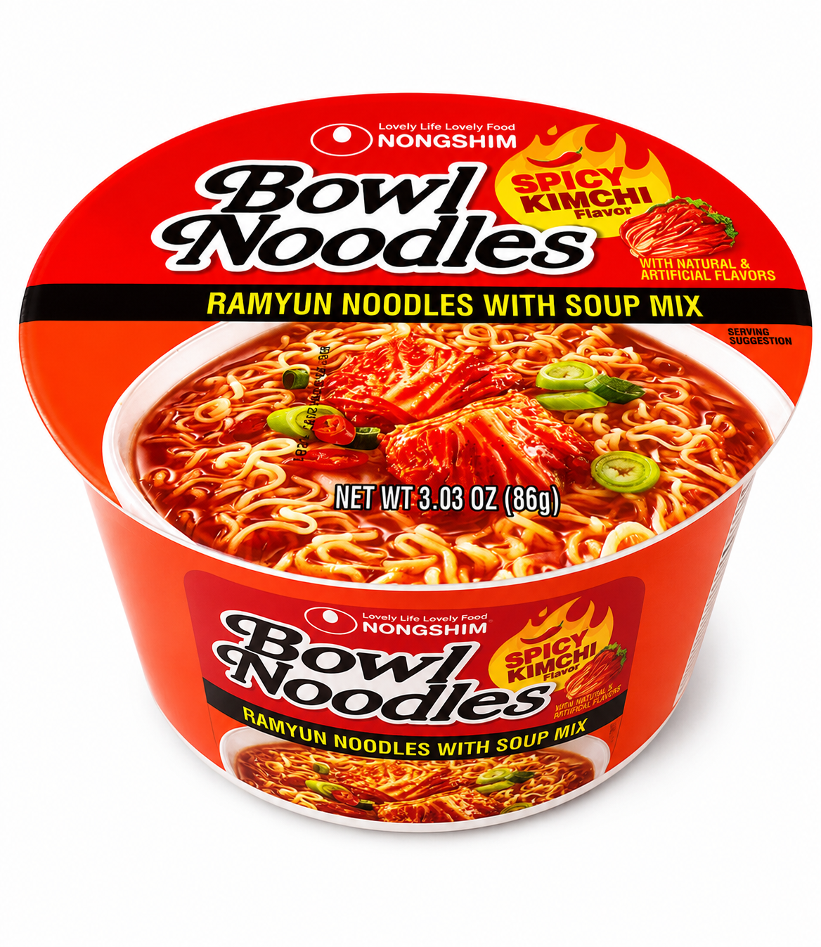 Nongshim Bowl Noddles Beef — 86g