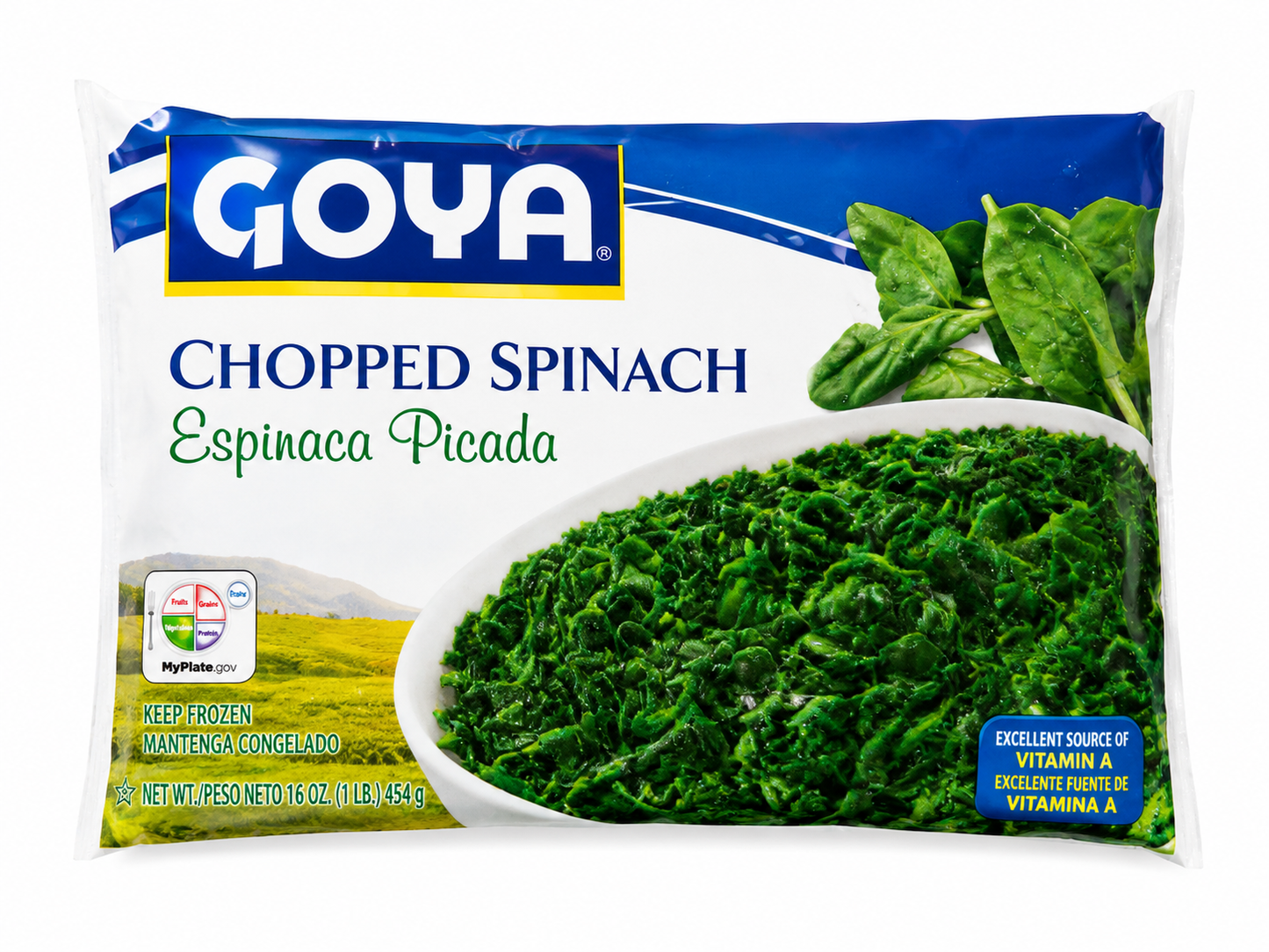 Goya Frozen Chopped Spinach — 16 oz