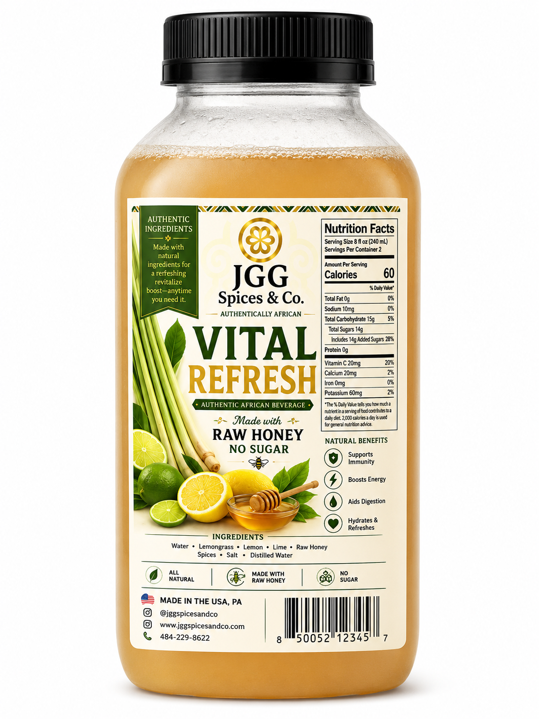 JGG Vital Refresh Drink — 8 oz
