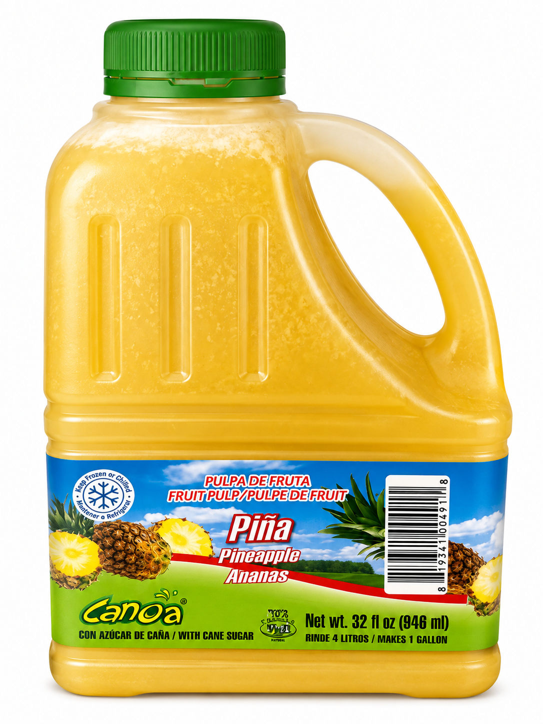 fruit pulp pineapple canoa — 946ml