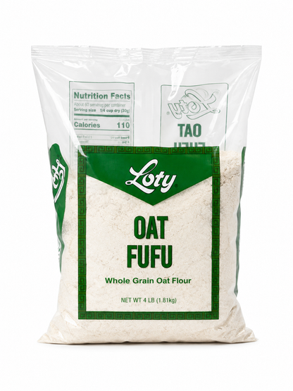 Loty Oat Fufu (Whole Grain Oat) Flour — 4 lb