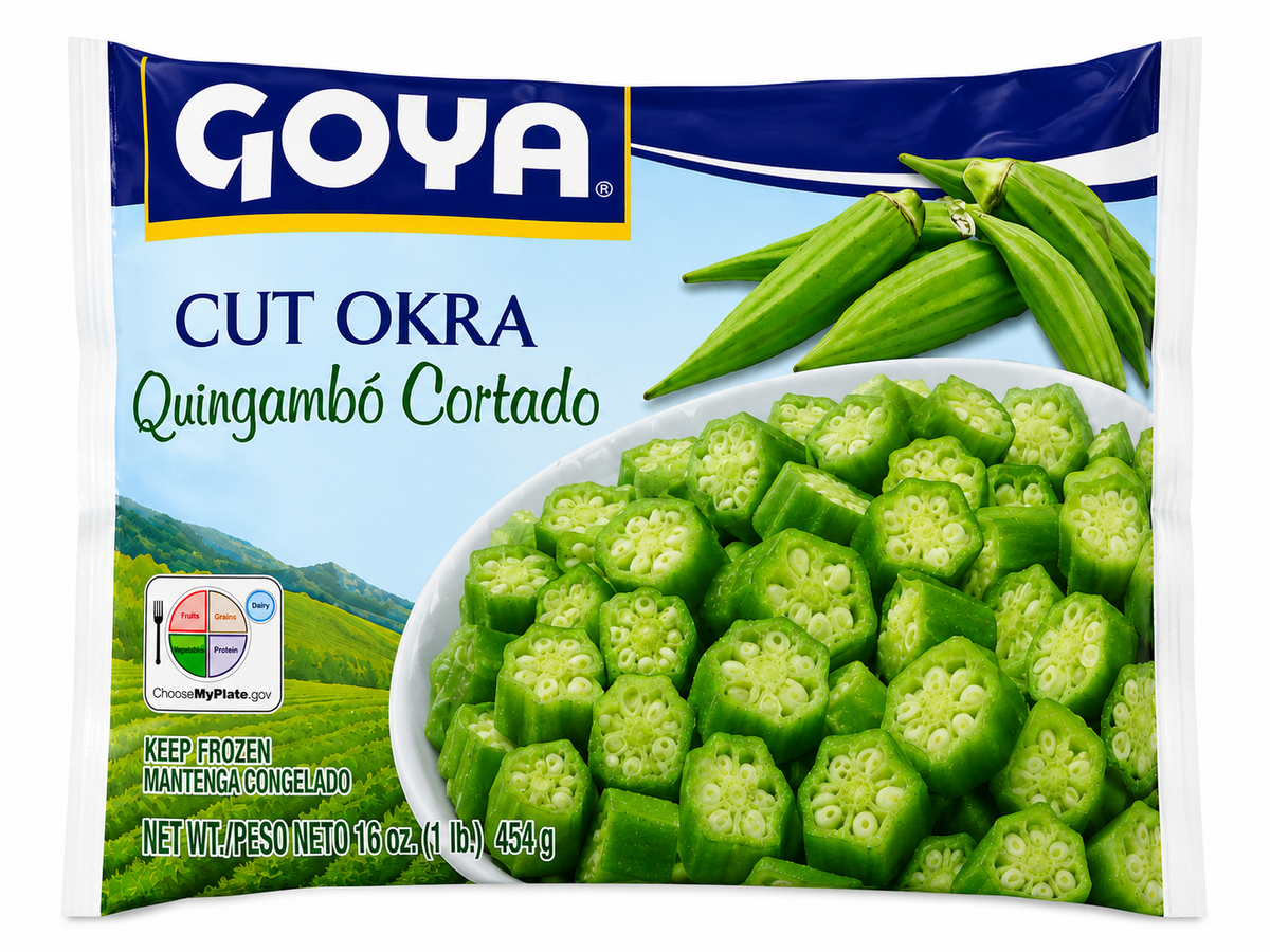 Goya Frozen Cut Okra — 16 oz
