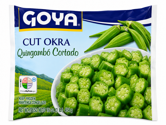 Goya Frozen Cut Okra — 16 oz