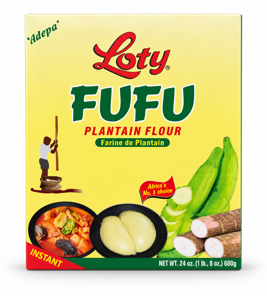 Loty Plantain Fufu Flour — 1 lb