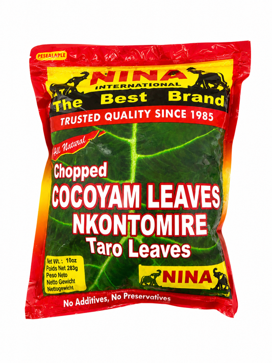 Nina Chopped Frozen Cocoyam Leaves (Nkontomire) — 283g