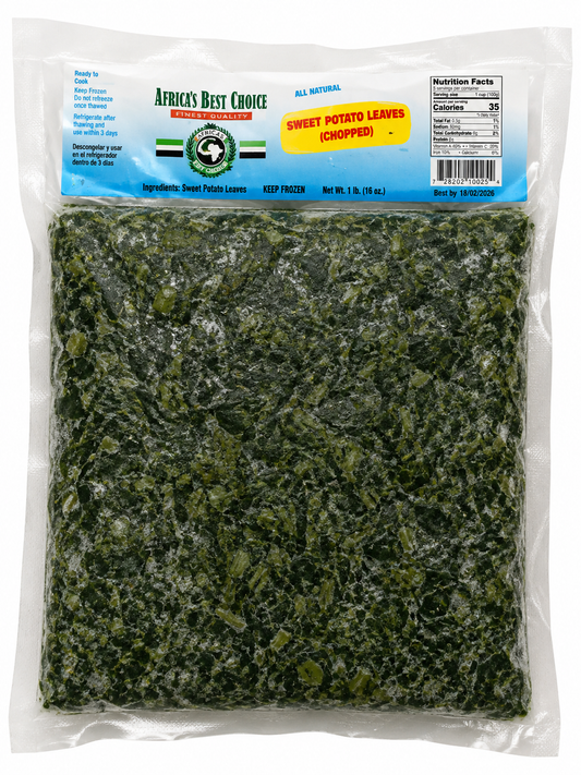 Chopped Frozen Sweet Potato Leaves — 680g