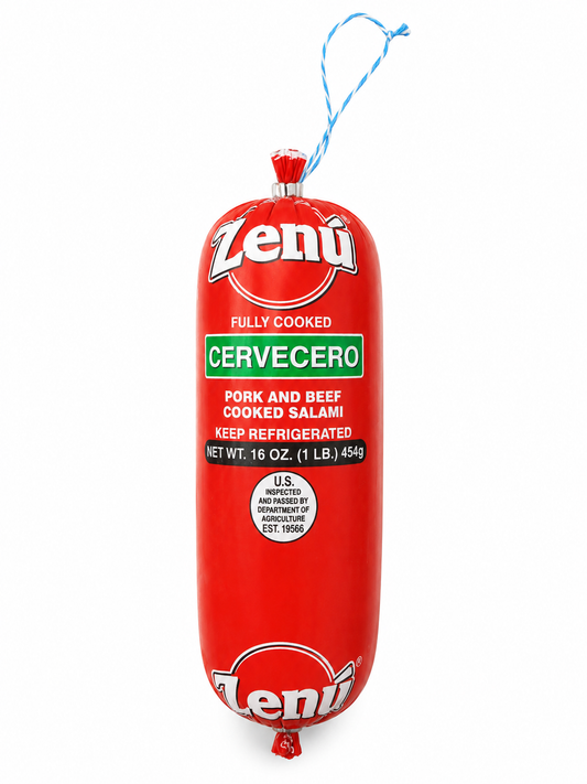 Zenu Fully Cooked Cervecero Salami — 16oz