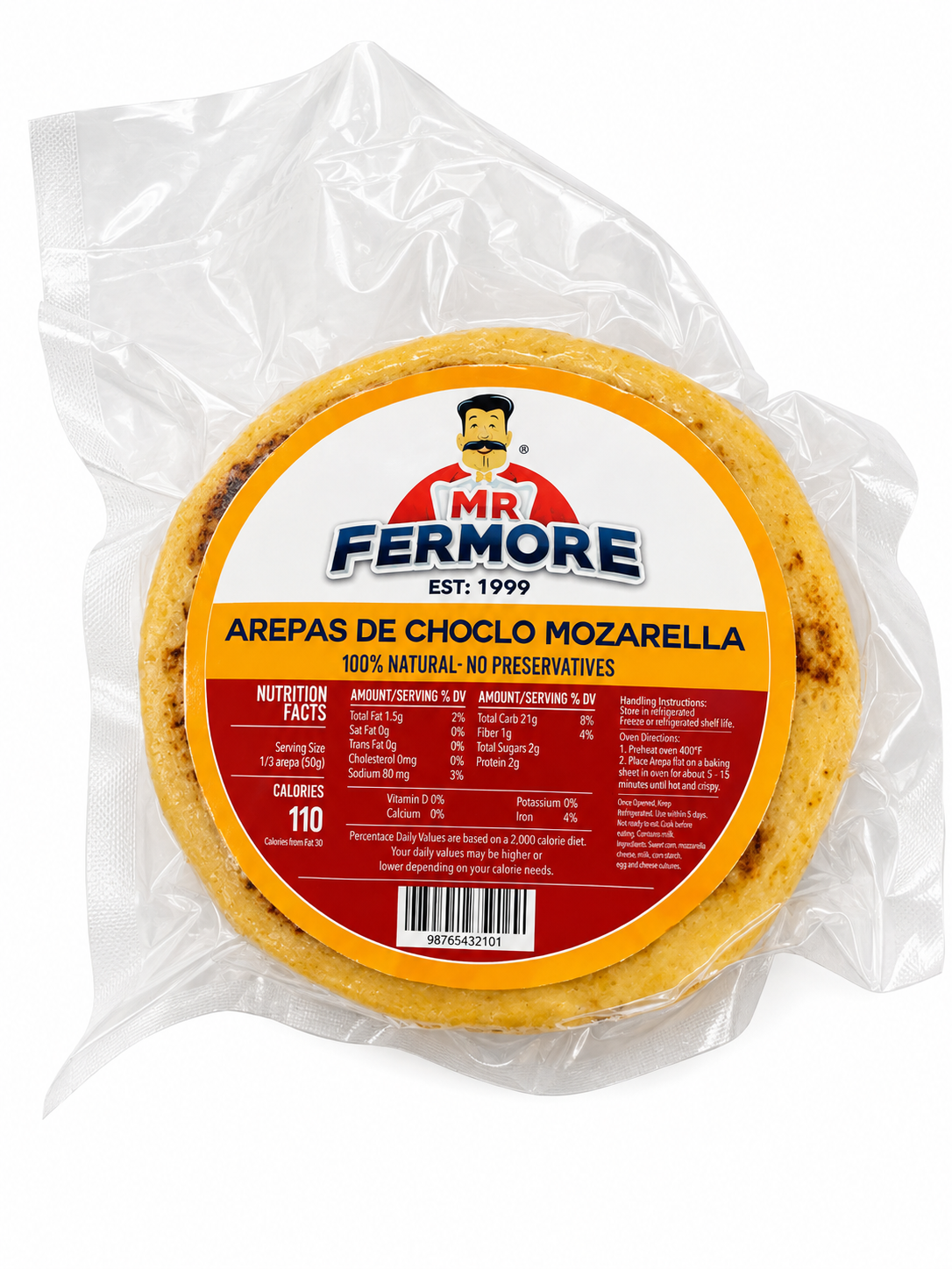 Mr Fermore Arepas de Choclo Mozzarella