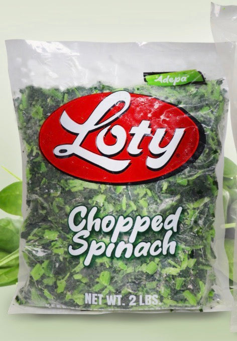 Loty Chopped Spinach — 2 lb