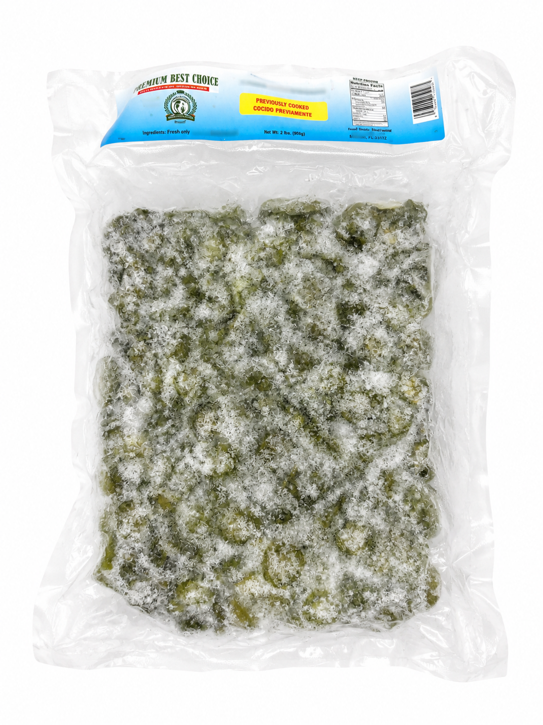 Cut Frozen Okra — 2 lb Pack