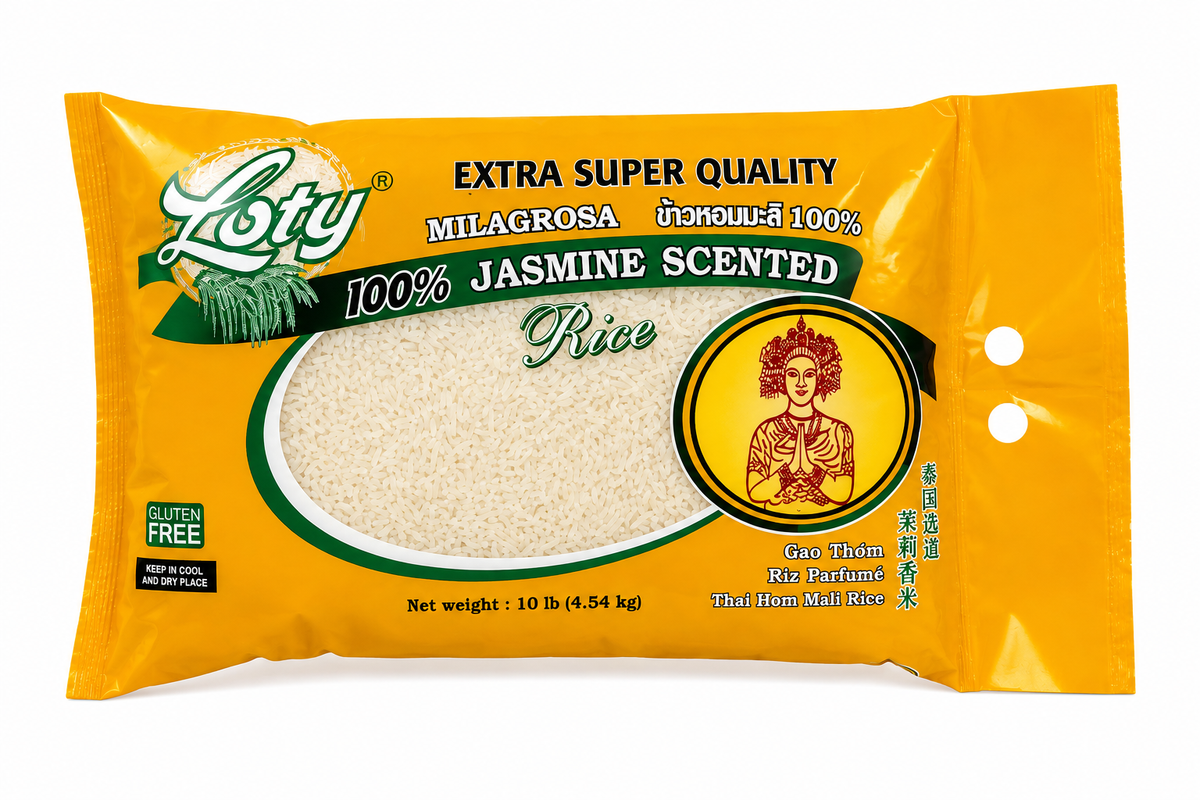 Loty Jasmine Scented Rice — 10 lb