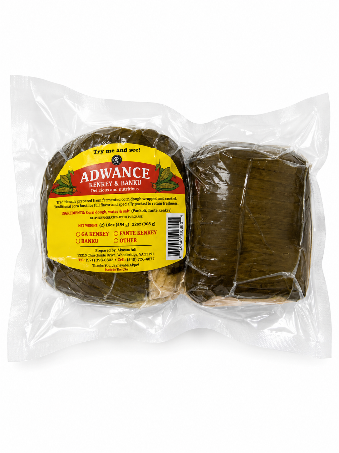 Advance Kenkey (Ga/Fante) — 32 oz