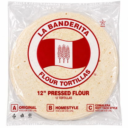 La Banderita Flour Tortillas (Mini Tacos 80) — 2 lb