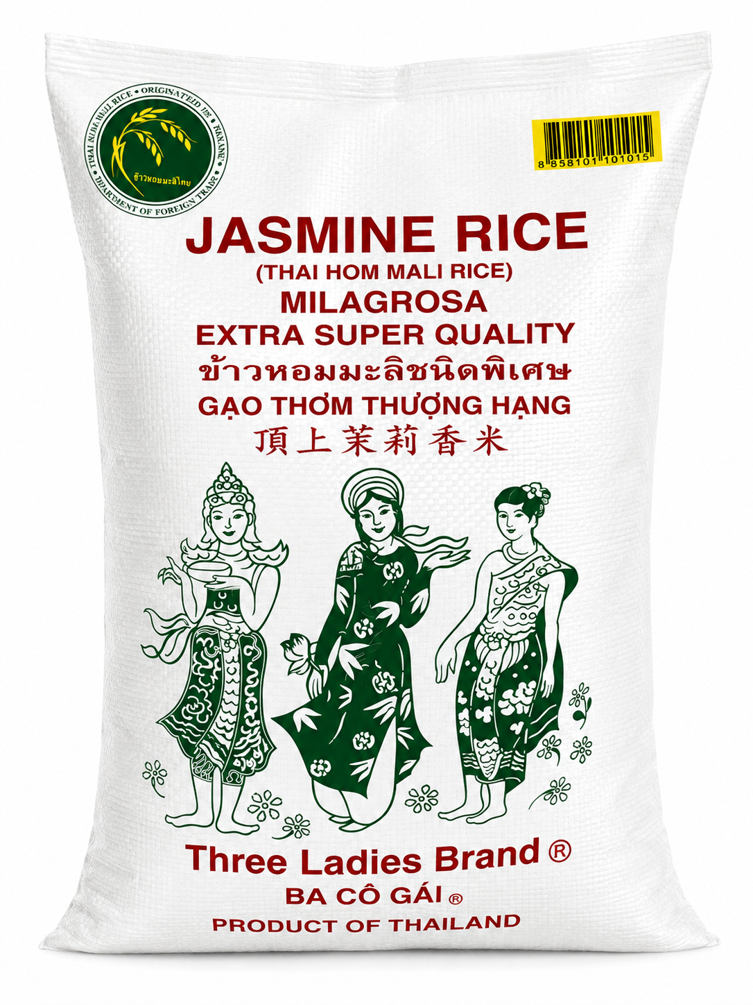 Three Ladies Jasmine Rice — 10lbs