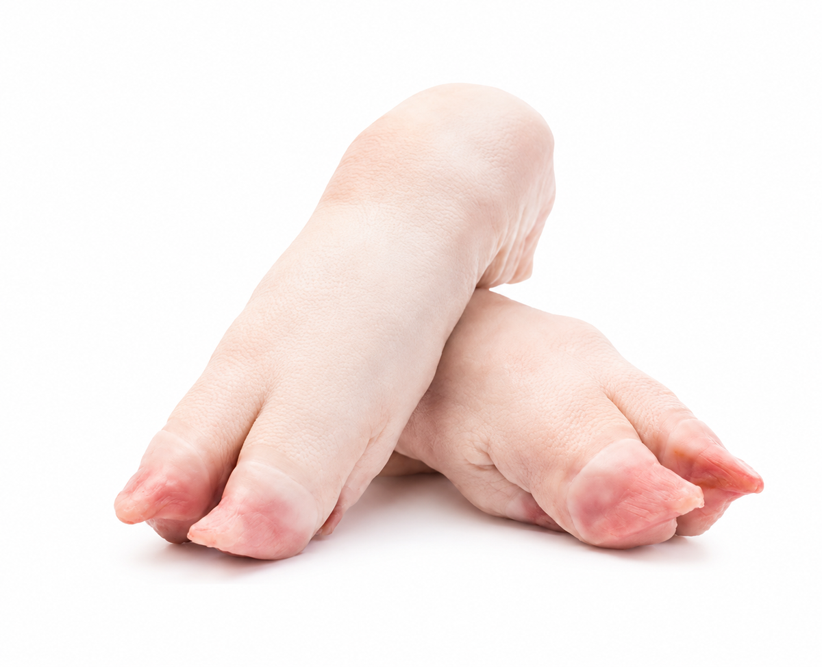 Pig Feet (Unsalted, Frozen) — Per lb