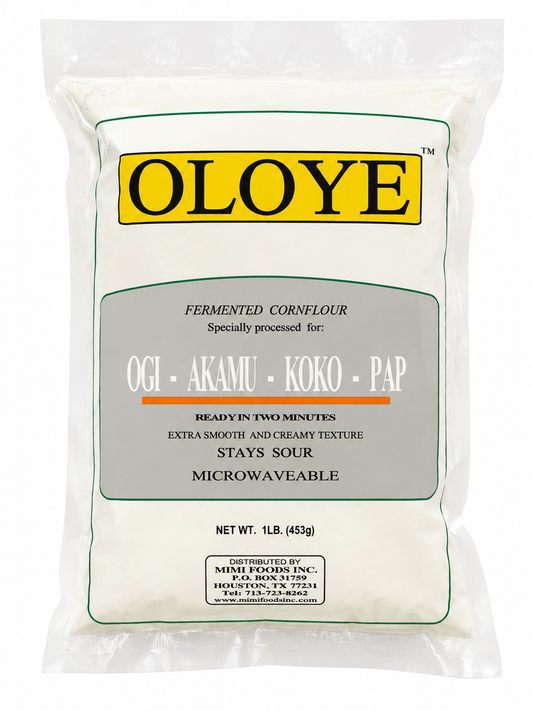 Oloye Fermented Corn Flour (Ogi/Akamu/Koko/PAP) — 1 lb