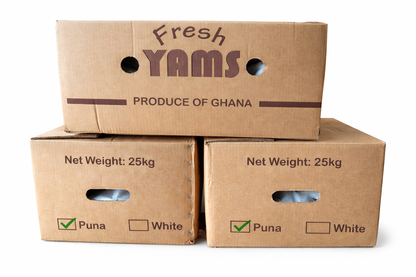 Fresh Puna (Pona) Yams