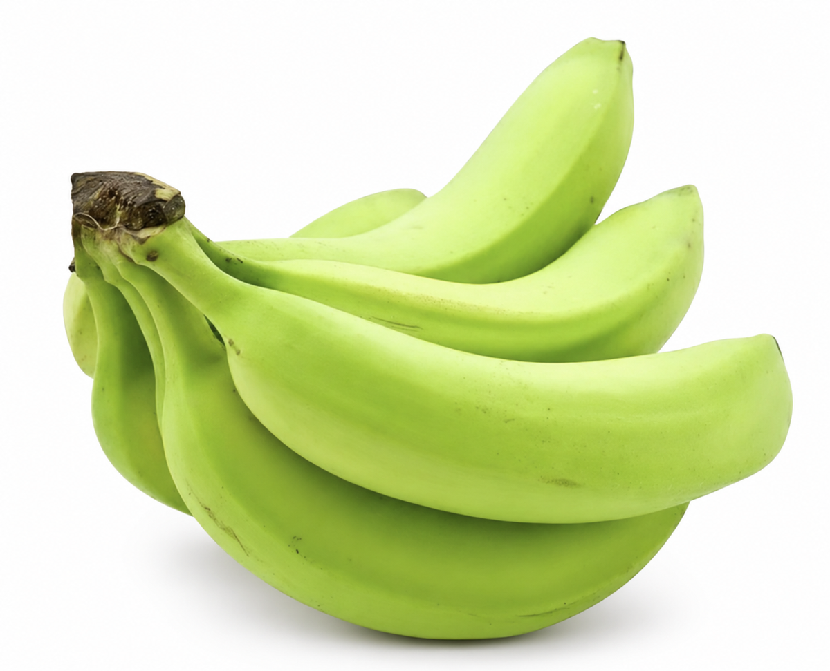 Fresh Green Cooking Bananas — Per lb