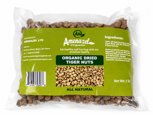 Amenazel Organic Dried Tiger Nuts (Atadwe) — 1 lb