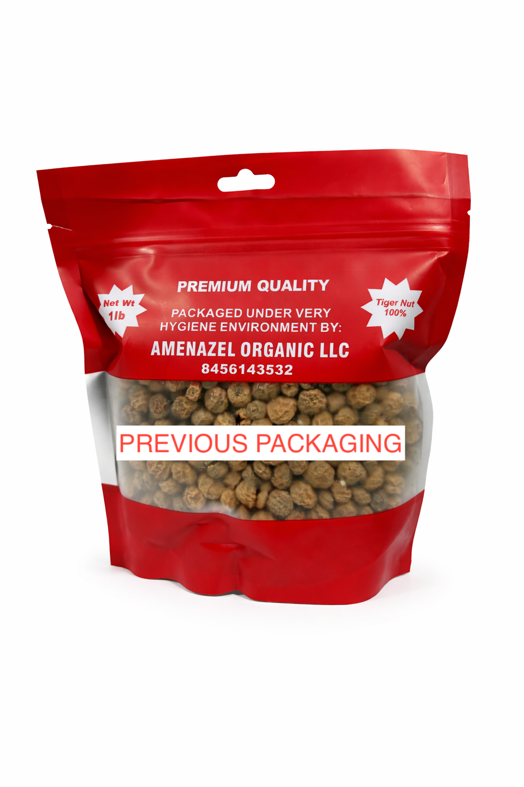 Amenazel Organic Dried Tiger Nuts (Atadwe) — 1 lb